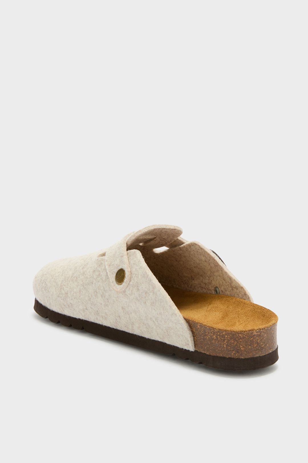 Scholl Scholl Women's Fae Felt Clog Grey in Beige - 4