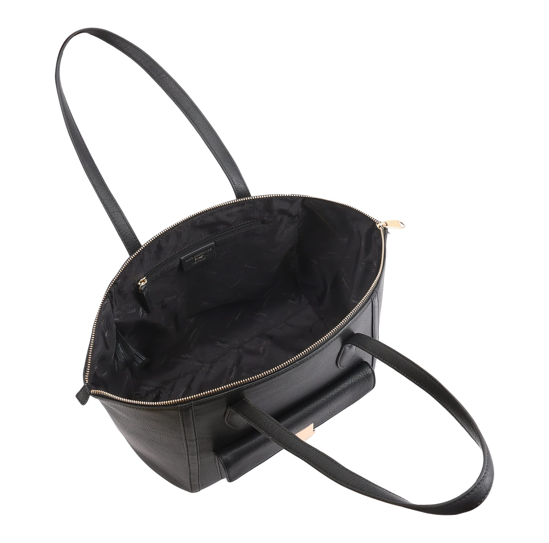 Paul Costelloe Paul Costelloe Women's Shiriya Leather Shoulder Bag in Jet Black - 4