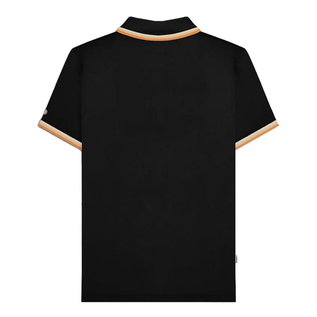 Lambretta Lambretta Men's Triple Tipped Polo Shirt in Black - 3