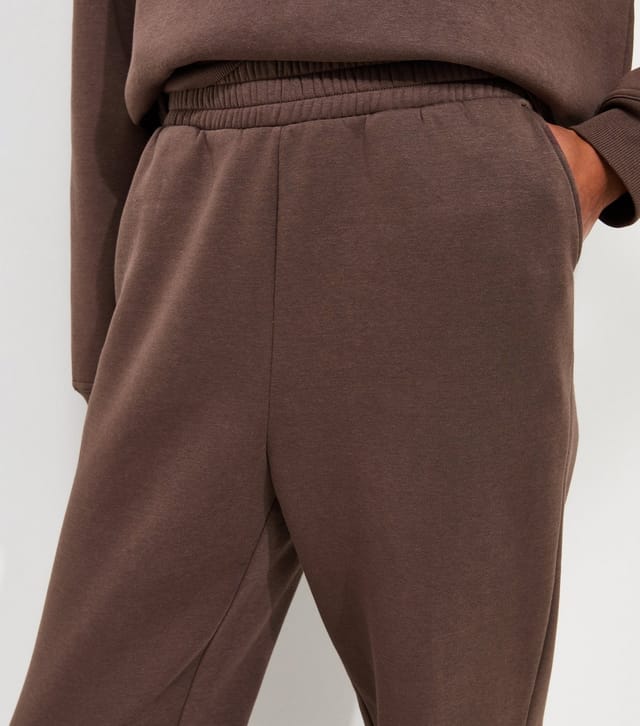 New Look Women's Dark Brown Cotton Rich Cuffed Joggers New Look - 3