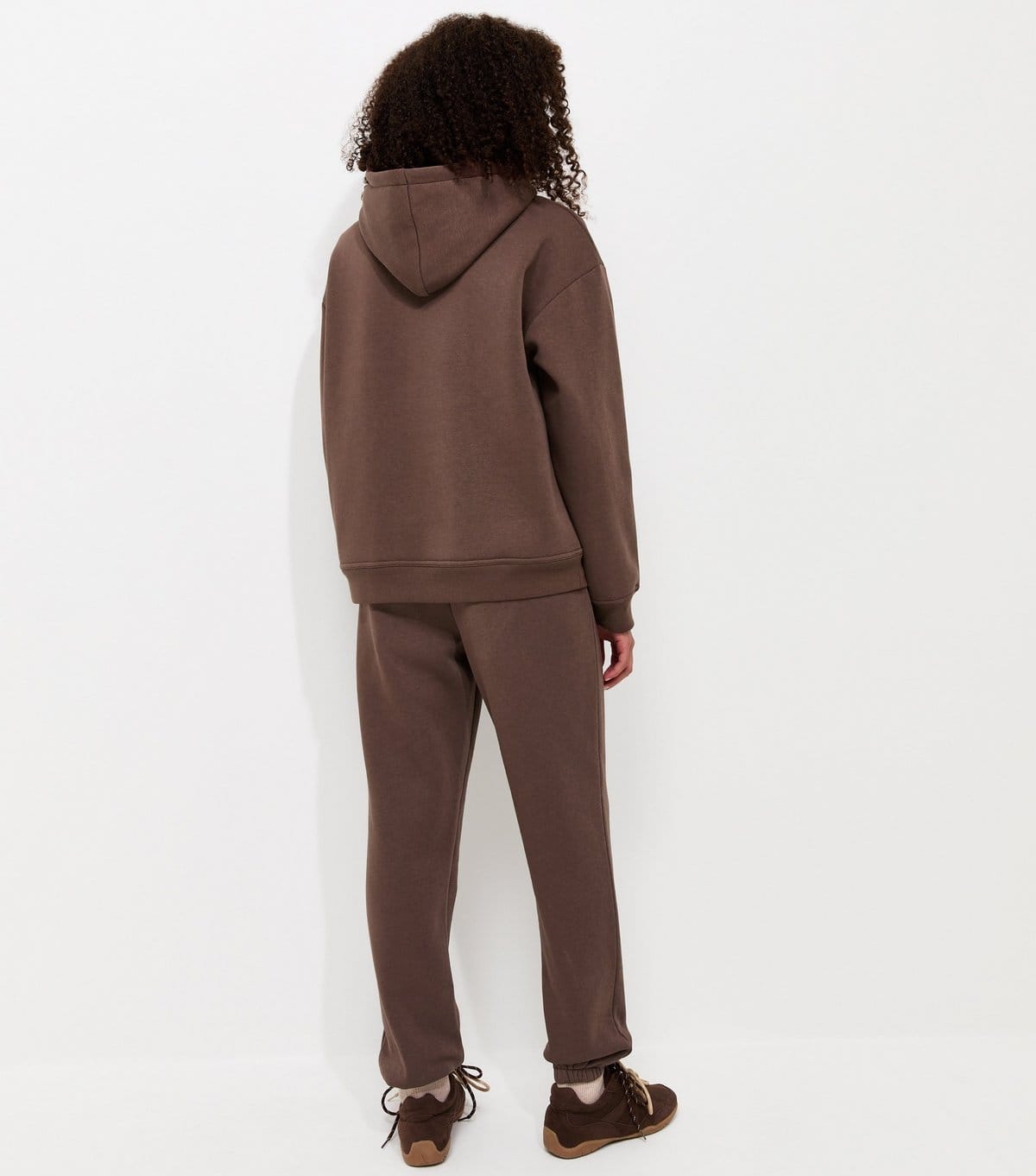 New Look Women's Dark Brown Cotton Rich Cuffed Joggers New Look - 4