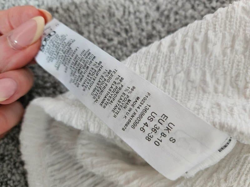 ASOS Asos cream babydoll style cross back top size 8-10