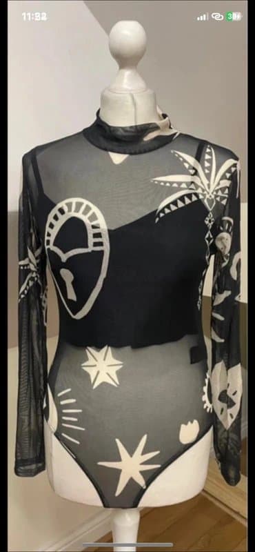 Never Fully Dressed Midnight Romance Mesh Bodysuit | Never Fully Dressed size 12