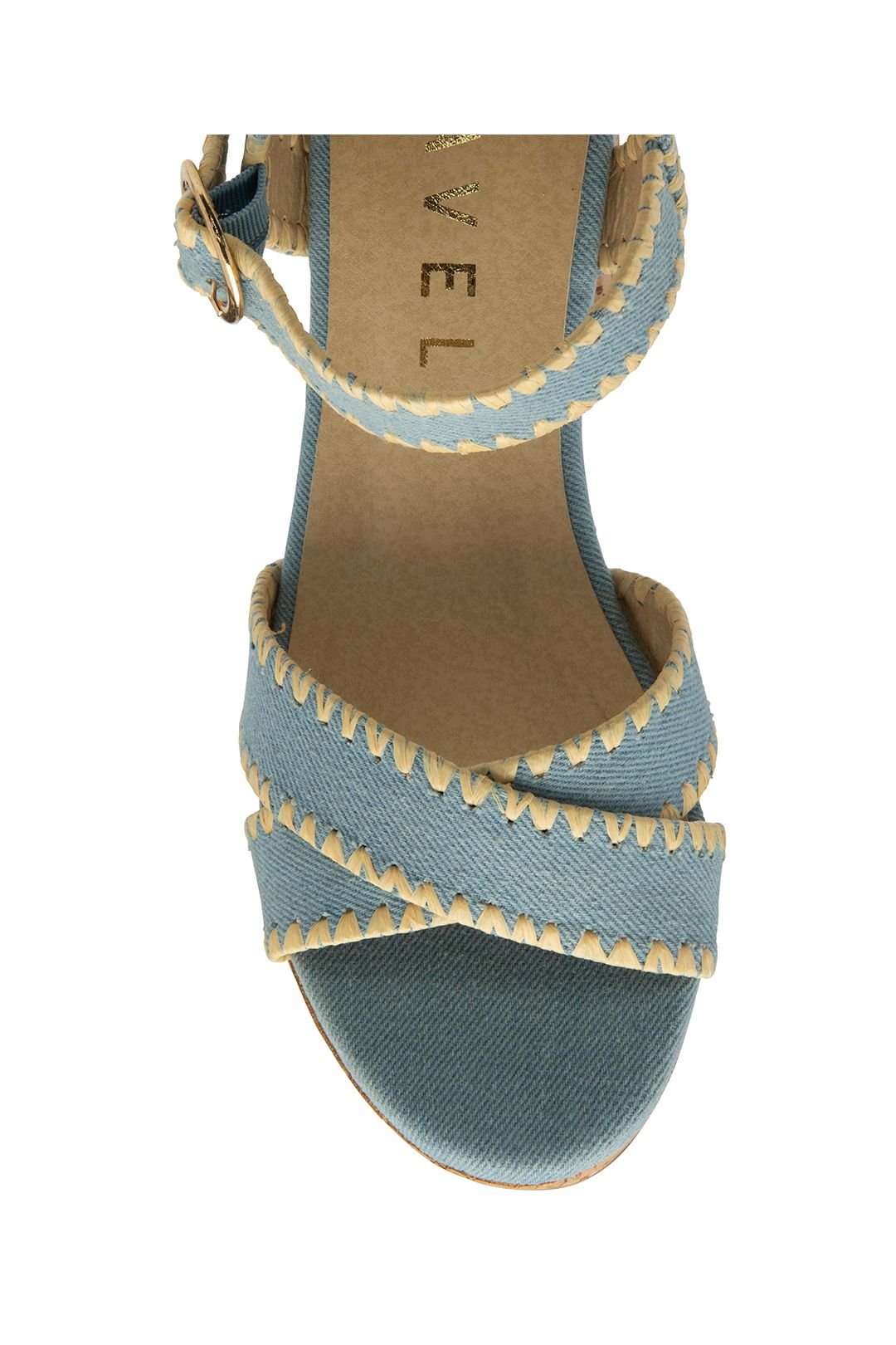 Ravel Ravel Women's Denim 'Ghent' Open-Toe Sandals in Blue - 4
