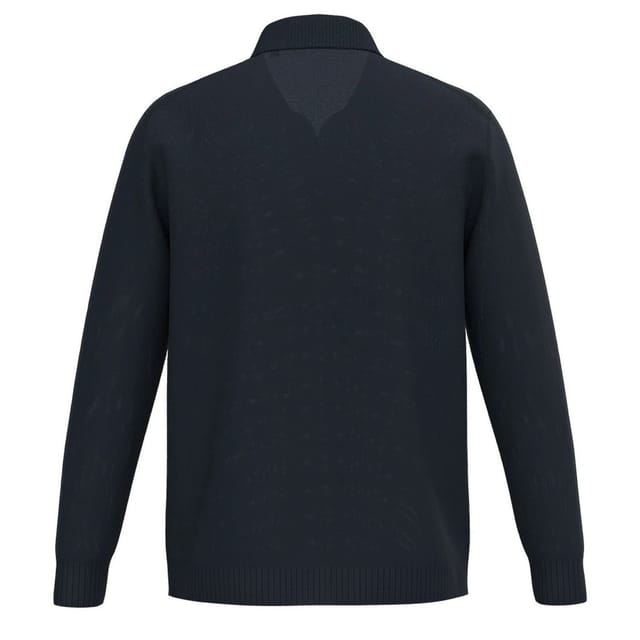 Spasso Spasso Men's Polo Neck Jumper in Navy - 2