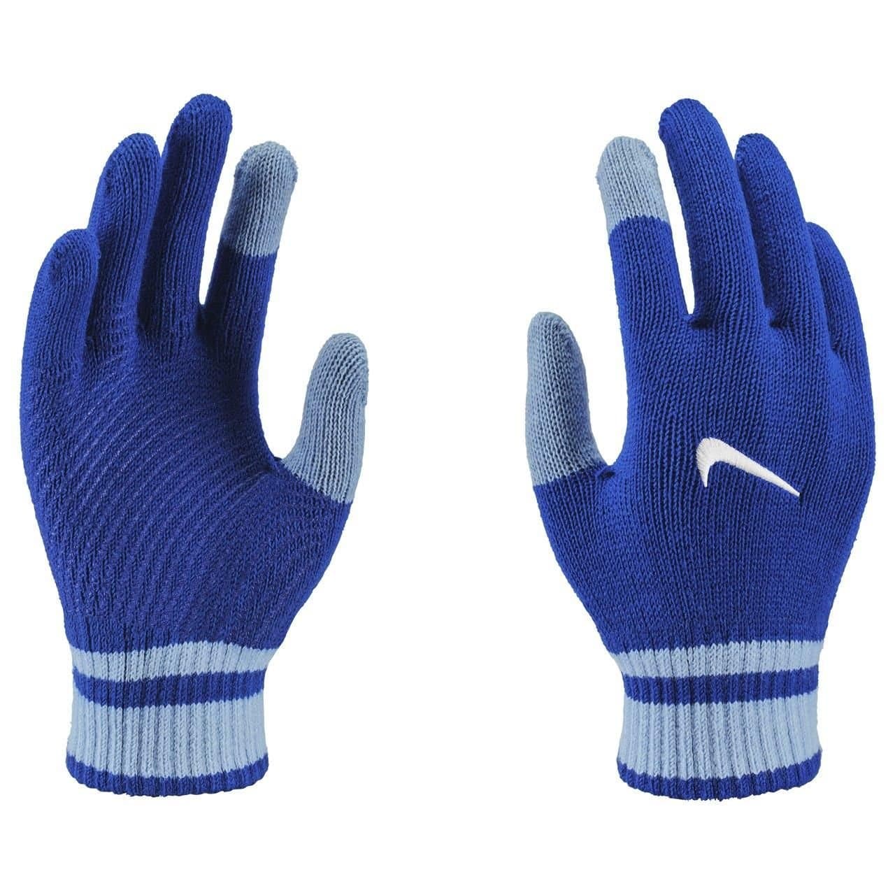 Nike Nike Men's Y Gripped Knitted Gloves in Blue