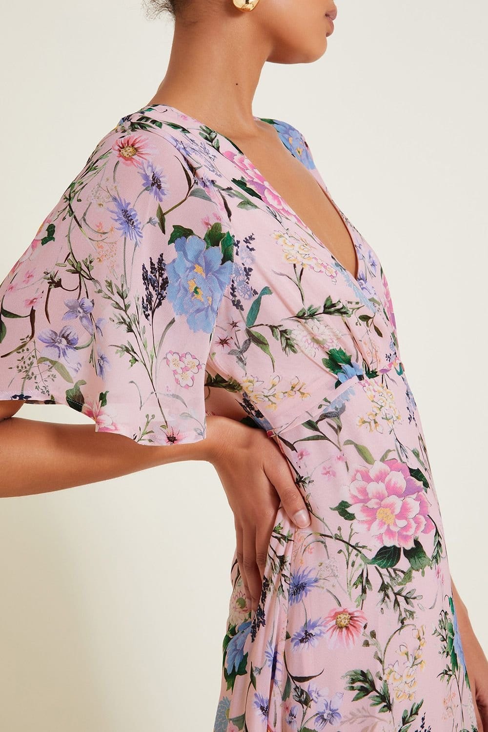 Monsoon Monsoon Women's Sisi Floral Print Dress Pink - 4