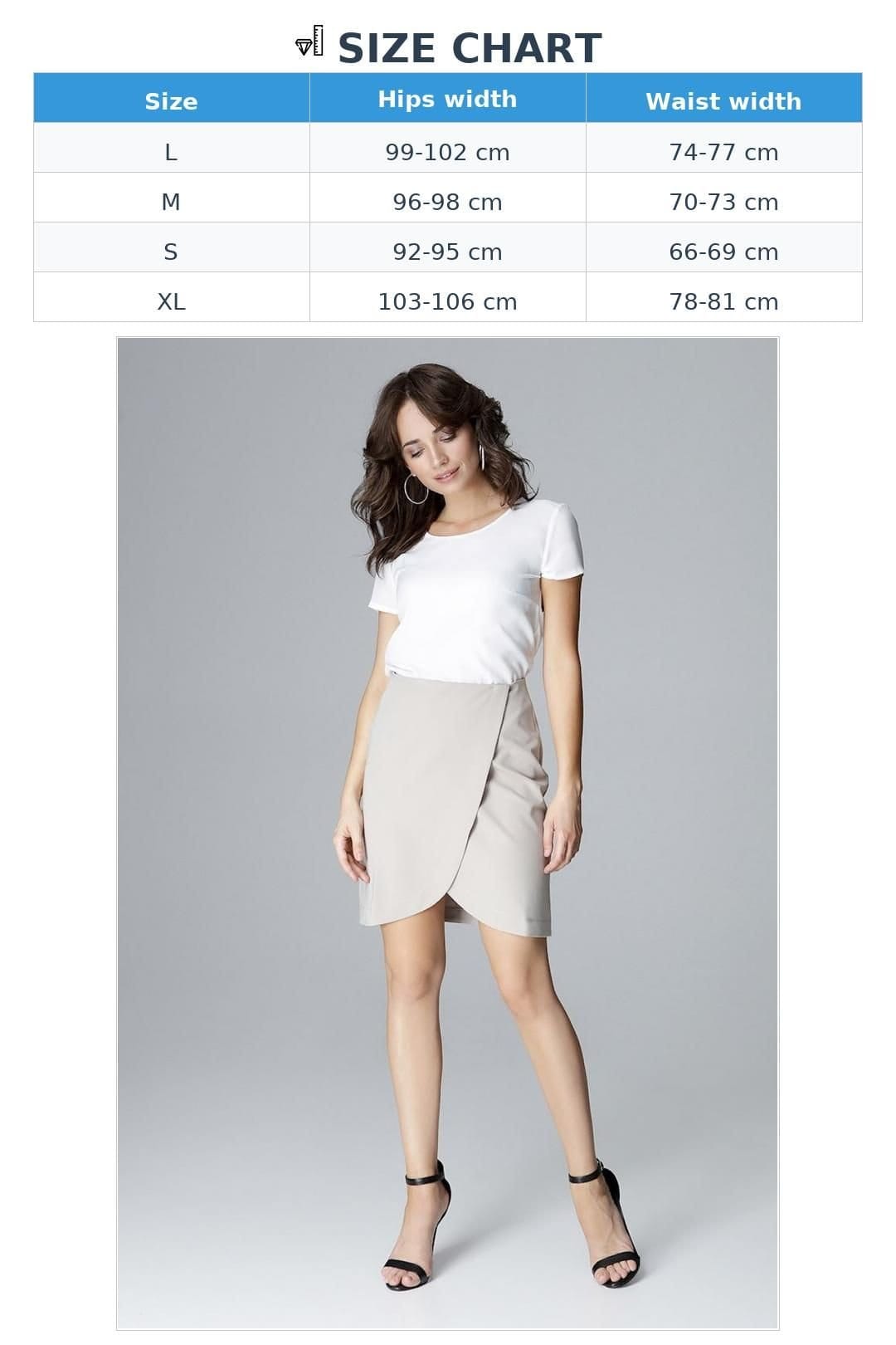 Love Lace Love Lace Women's Elegant Mini Envelope Skirt for Legs in Grey - 4