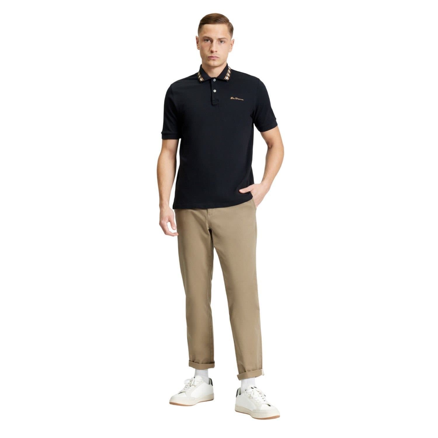 Ben Sherman Ben Sherman Men's Interest Polo Shirt in Black