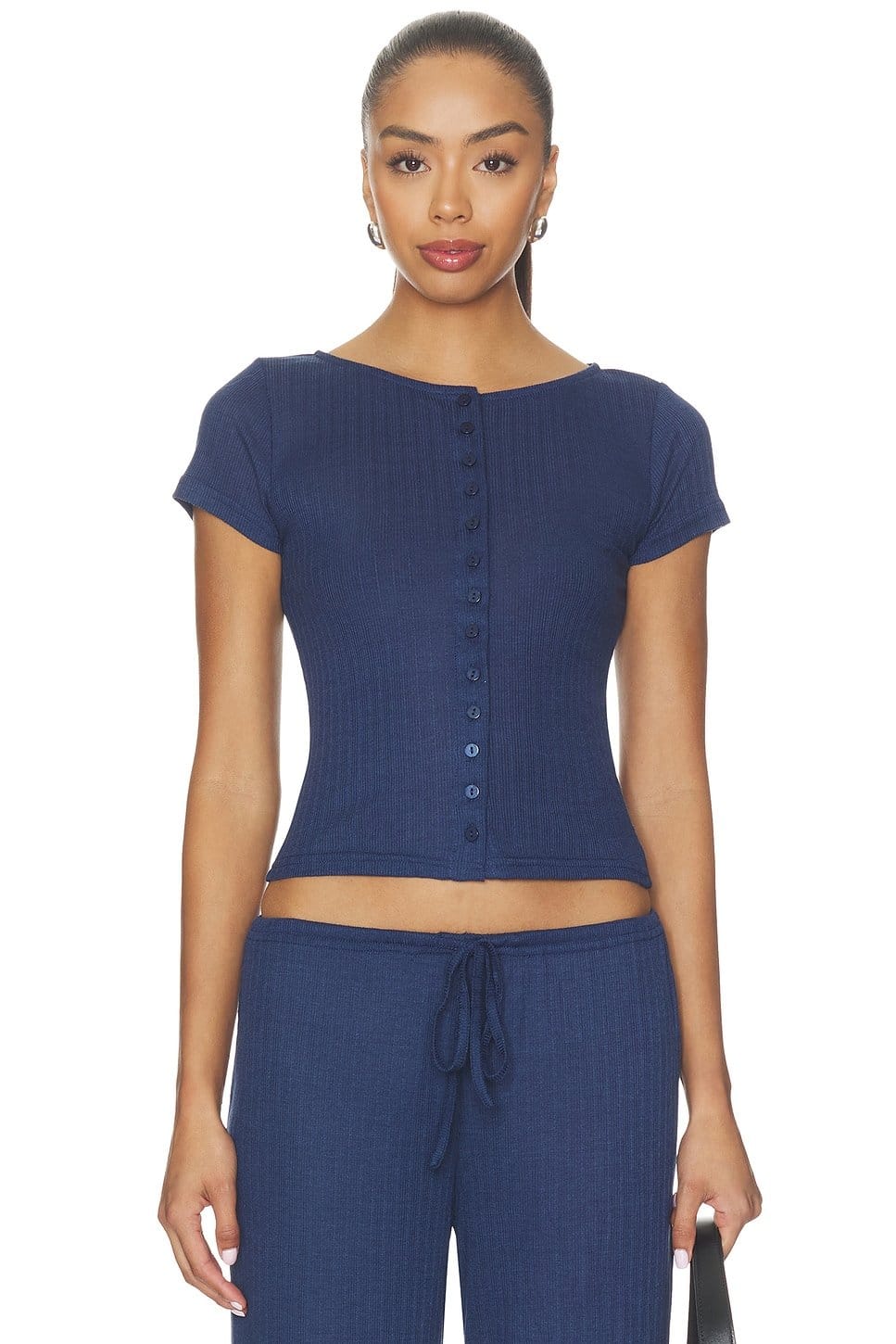 revolve Romee Button Up Tee - 1