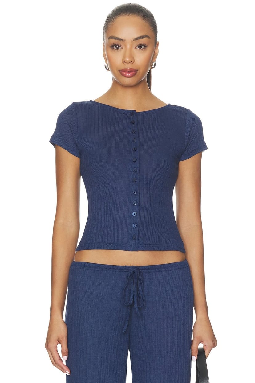 revolve Romee Button Up Tee - 1