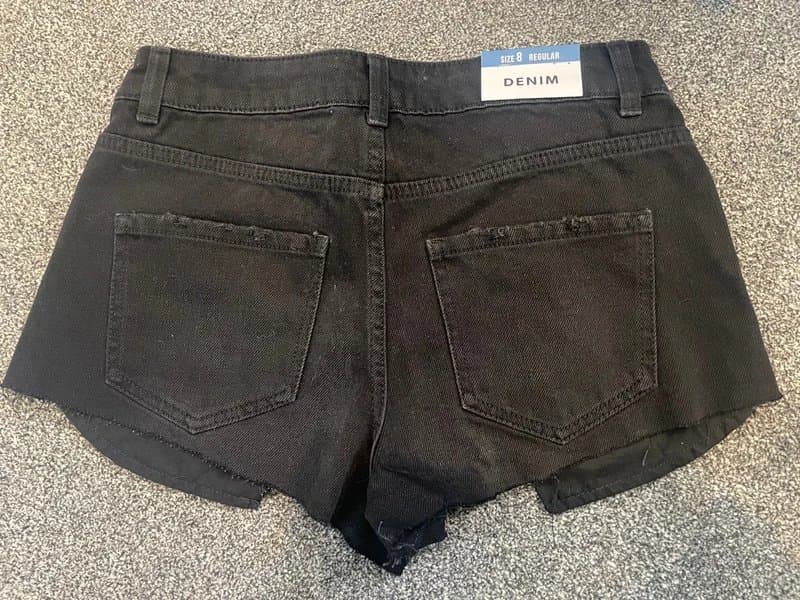 New Look New Look Black Denim Shorts size 8 BNWT