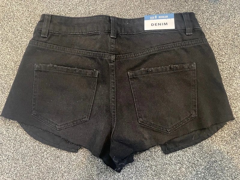 New Look New Look Black Denim Shorts size 8 BNWT - 1