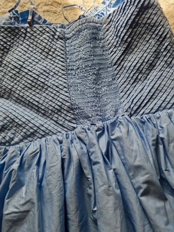 Oh Polly Pintucked poplin dress