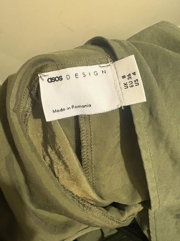 ASOS ASOS Khaki Jumpsuit Dungaree