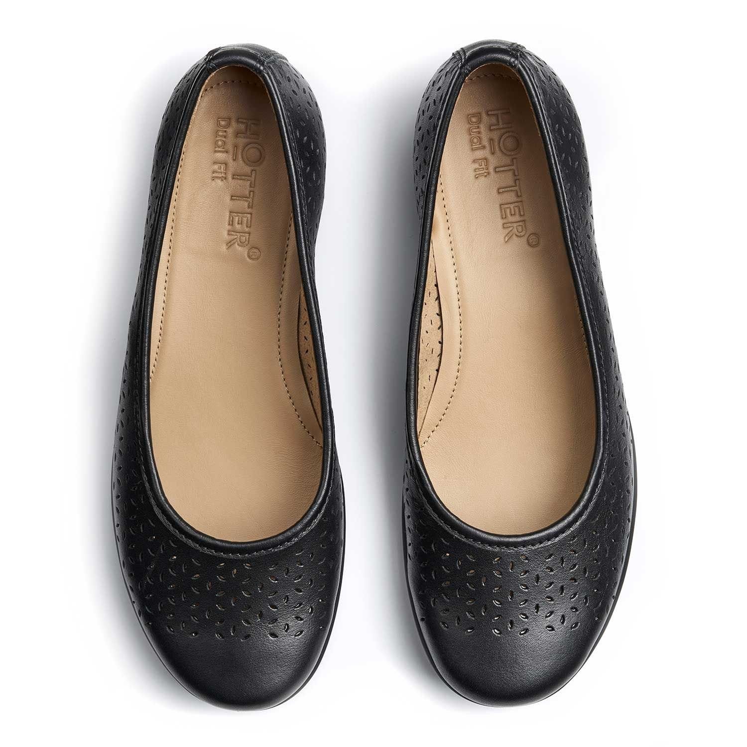 Hotter Hotter Women's 'Livvy II' Ballerinas in Black - 4