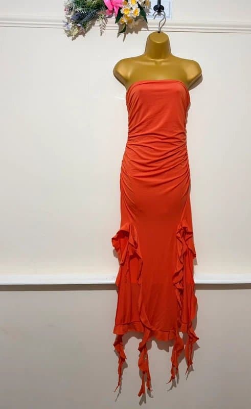 Bershka Gorgeous Bershka ruched split side hem summer dress , size M 10 uk