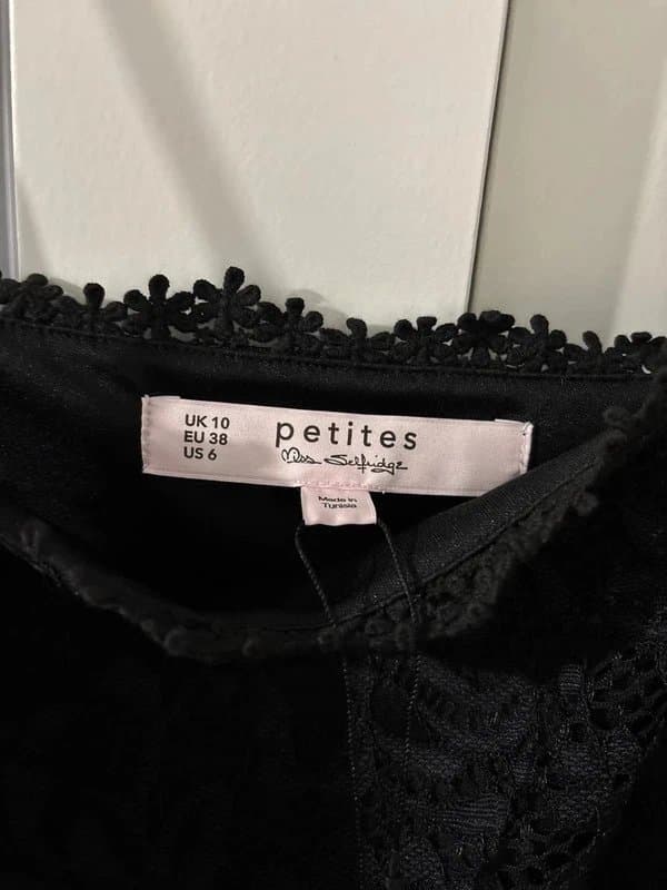 Miss Selfridge Miss Selfridge black lace dress size 10