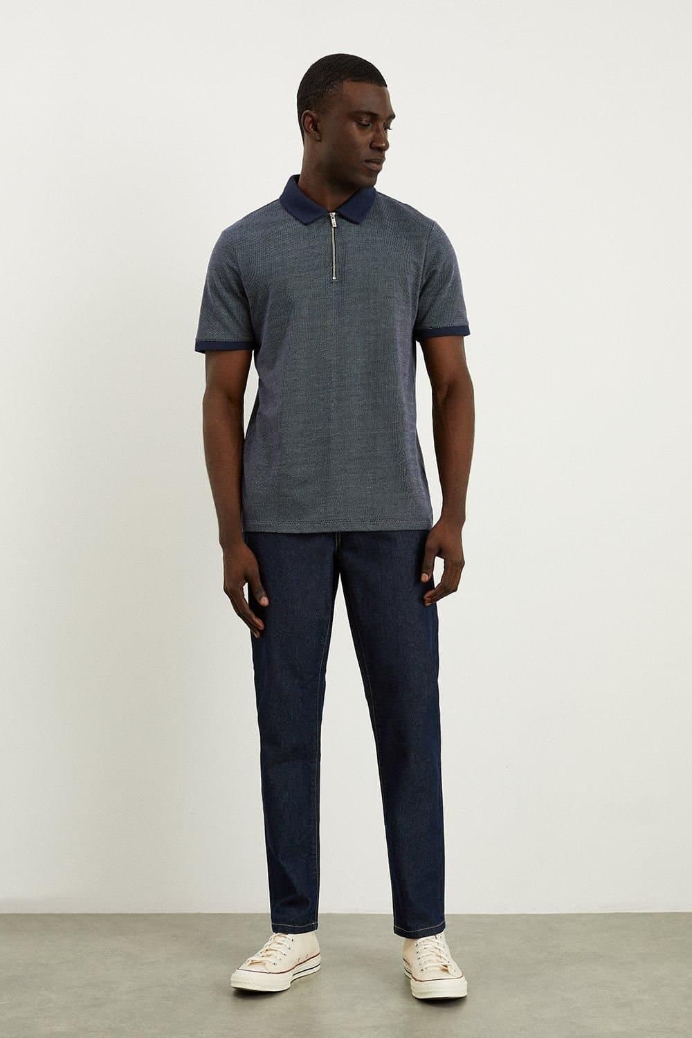 Burton Burton Men's Rinse Slim Fit Jeans in Dark Blue