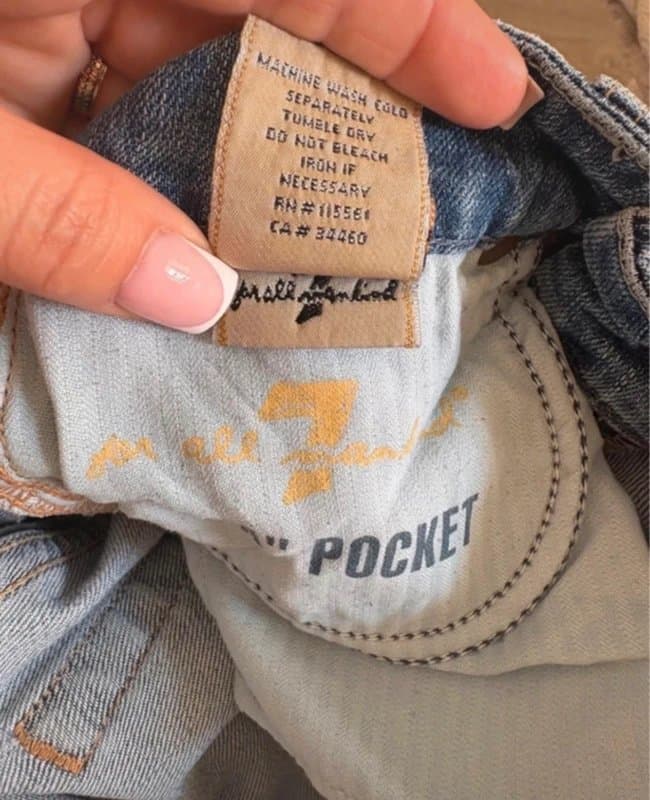 7 For All Mankind Y2K 7 For All Mankind Dojo Jeans UK 6/8 W25 Ultra Low Rise Bootcut Distressed Vintage USA