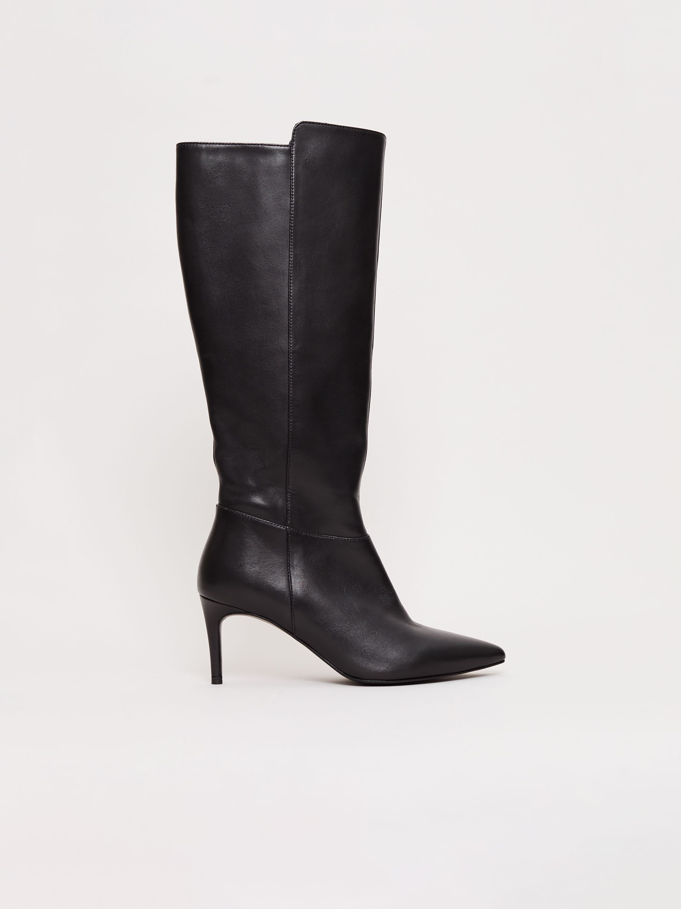 Phase Eight Phase Eight Women's Leather Heeled Boots in Black - 2