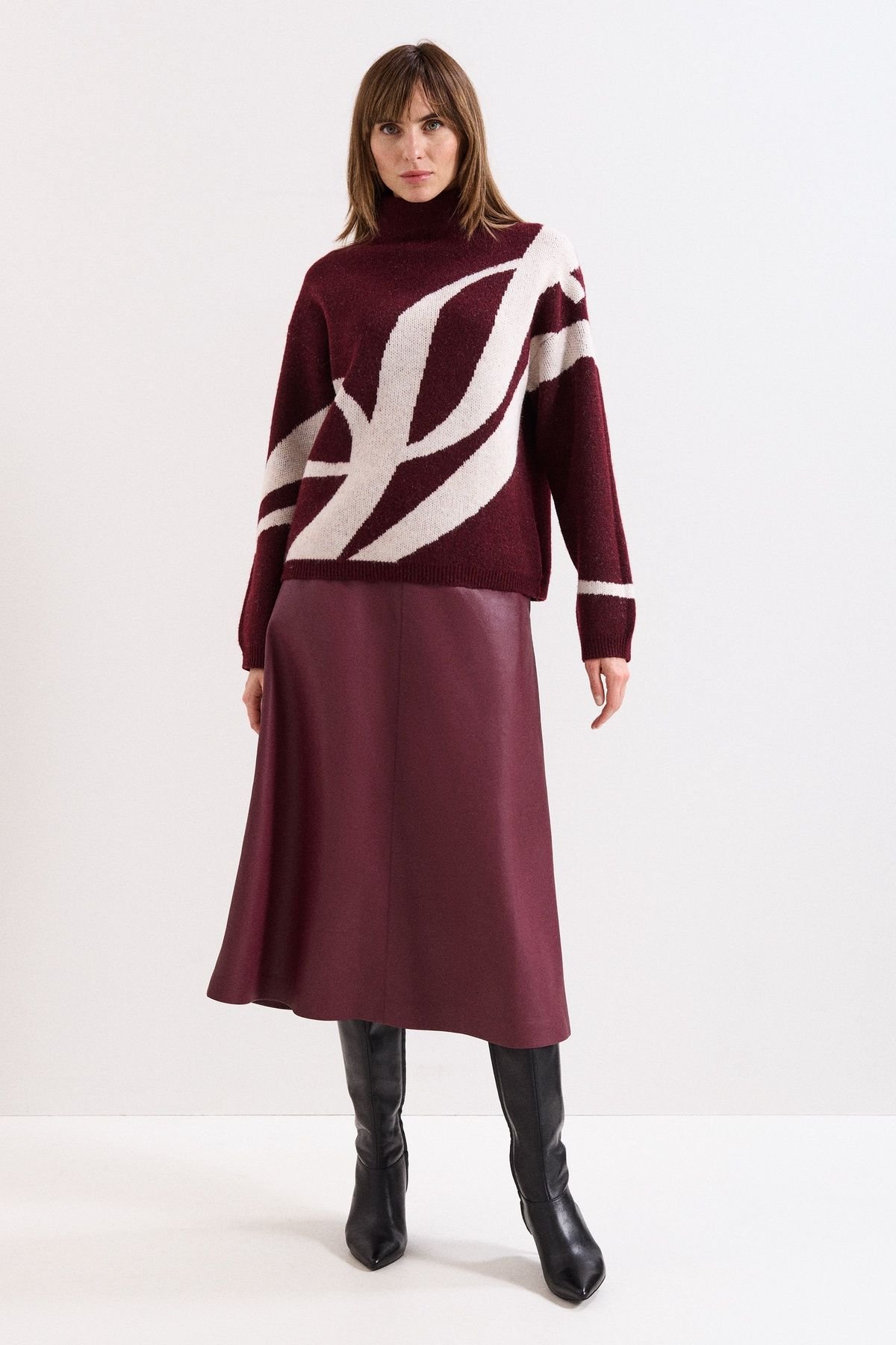 Phase Eight Phase Eight Women's Leather Heeled Boots in Black - 3