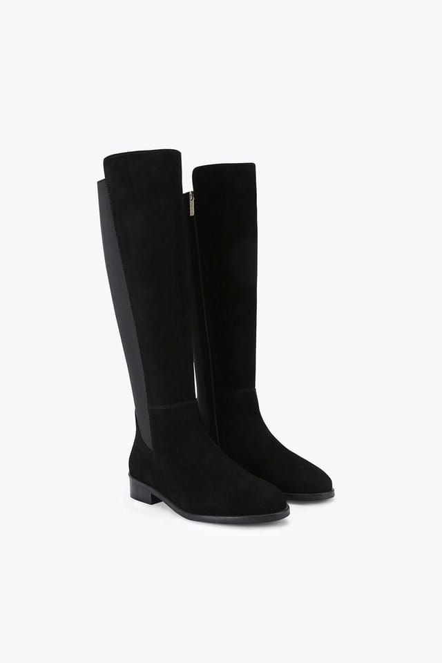 Carvela Carvela Women's 'Pienza 5050' Suede Boots in Black - 2