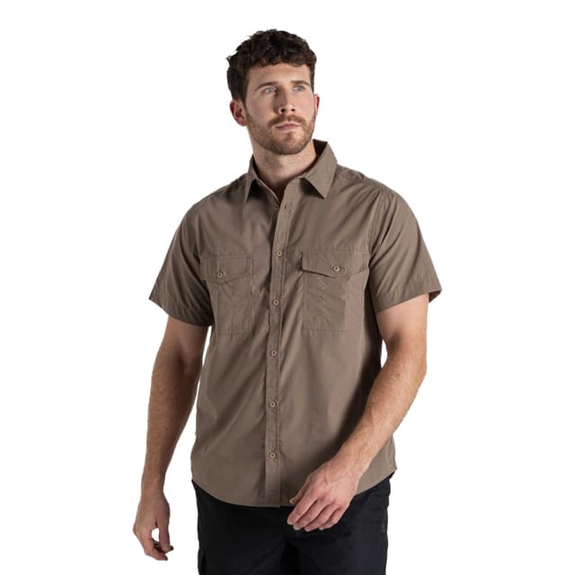 Craghoppers Craghoppers Men's Kiwi Short-Sleeved Shirt in Light Beige - 3