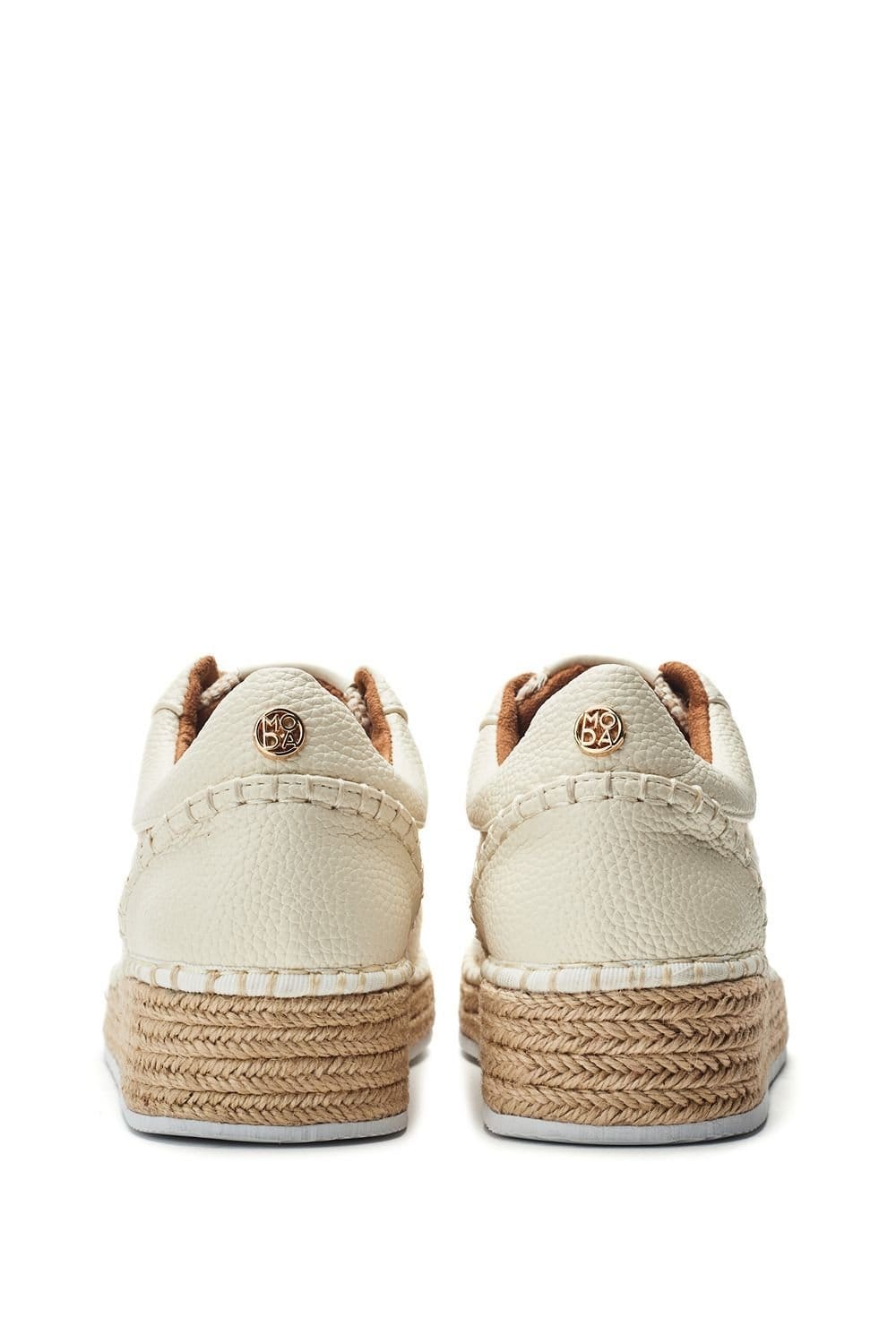 Moda In Pelle Moda In Pelle Women's Corie' Porvair Trainers in Off-White - 4