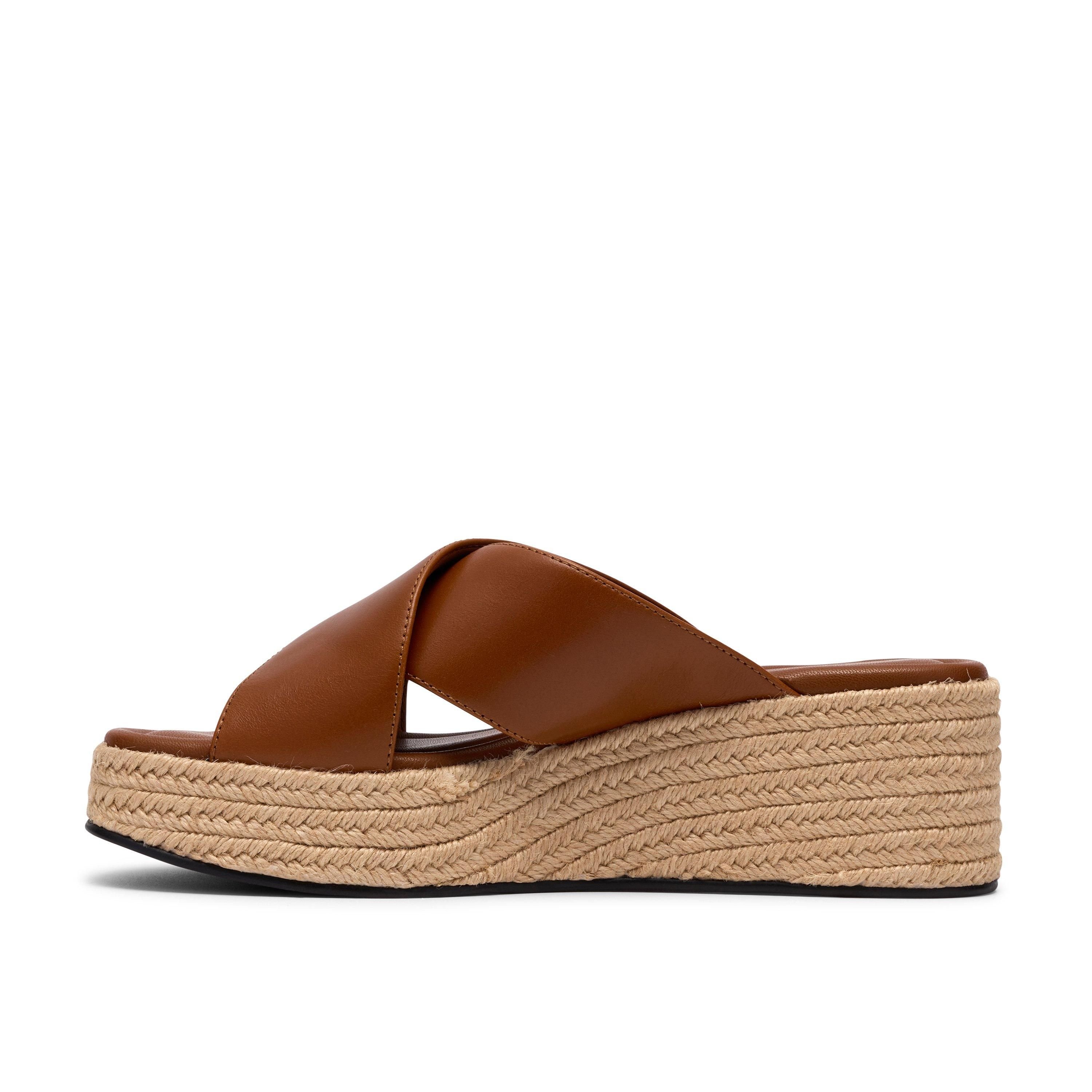 Clarks Clarks Women's Tessiah Mule Tan Leather Mules, Wedge Sandals in Brown - 2