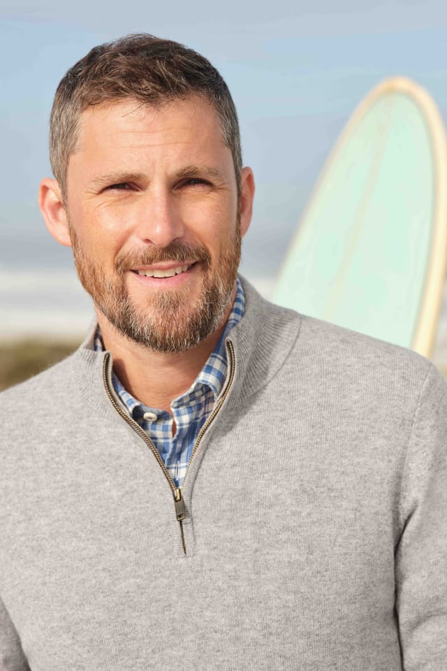 WoolOvers WoolOvers Men's Mens Cashmere & Merino Zip Neck Jumper in Light Grey - 2