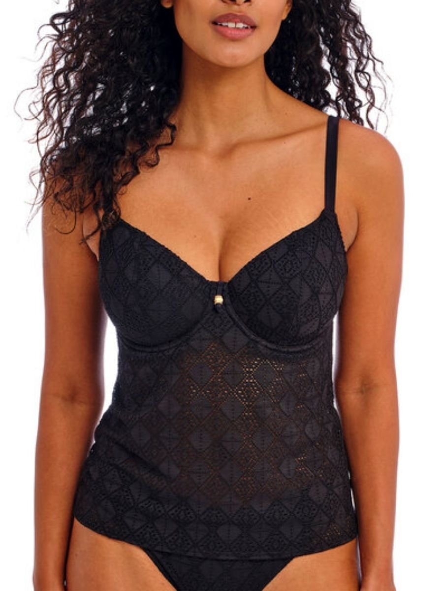 Freya Freya Women's Nomad Nights Tankini Top in Black - 3