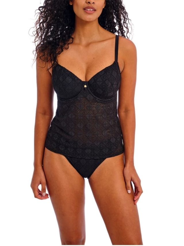 Freya Freya Women's Nomad Nights Tankini Top in Black - 3