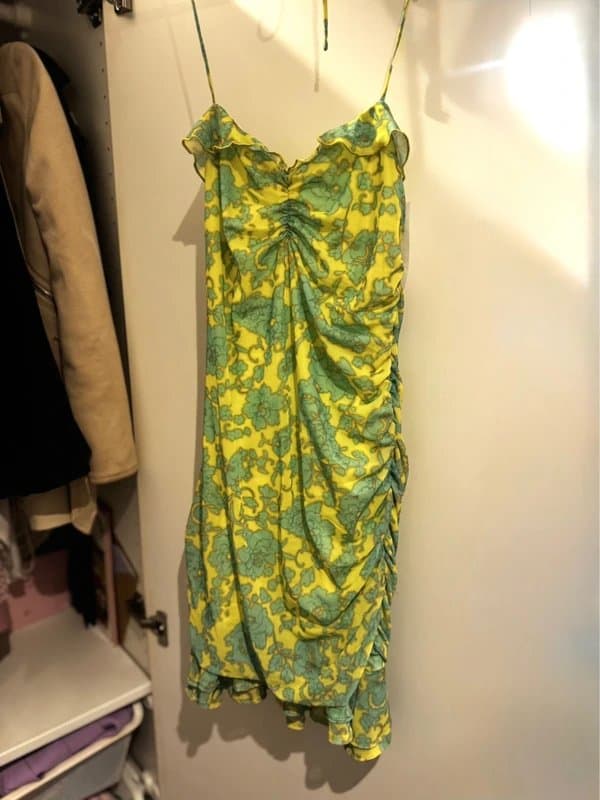 Bershka Green & yellow dress