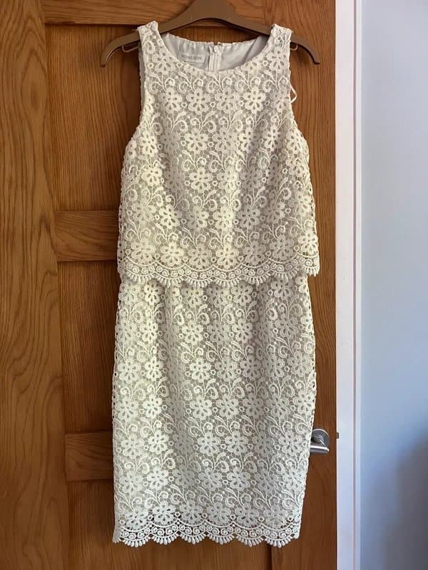 Monsoon Cream lace dress