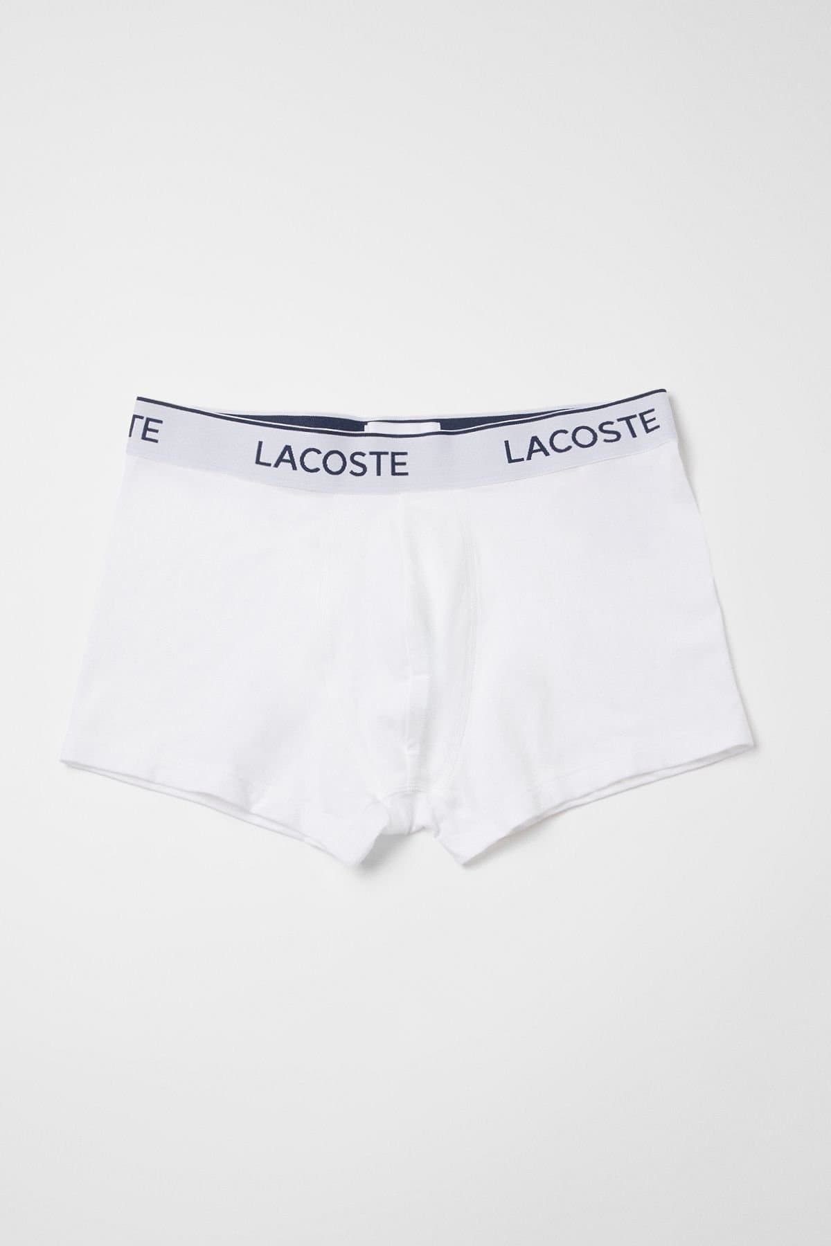 Lacoste Lacoste Men's 3 Pack Boxers All White