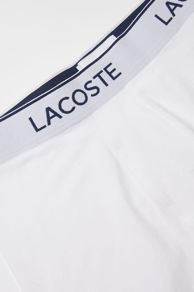 Lacoste Lacoste Men's 3 Pack Boxers All White - 2