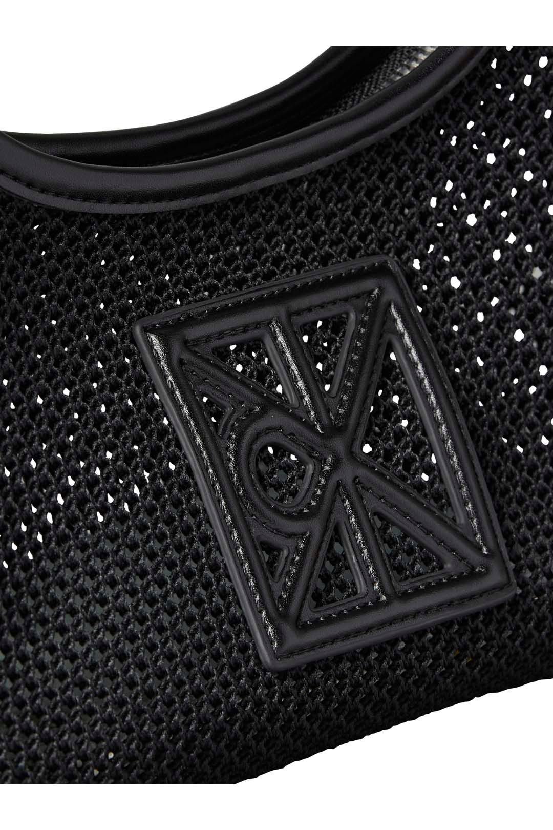 Calvin Klein Calvin Klein Women's Emblem Mesh Shoulder Bag Black - 3