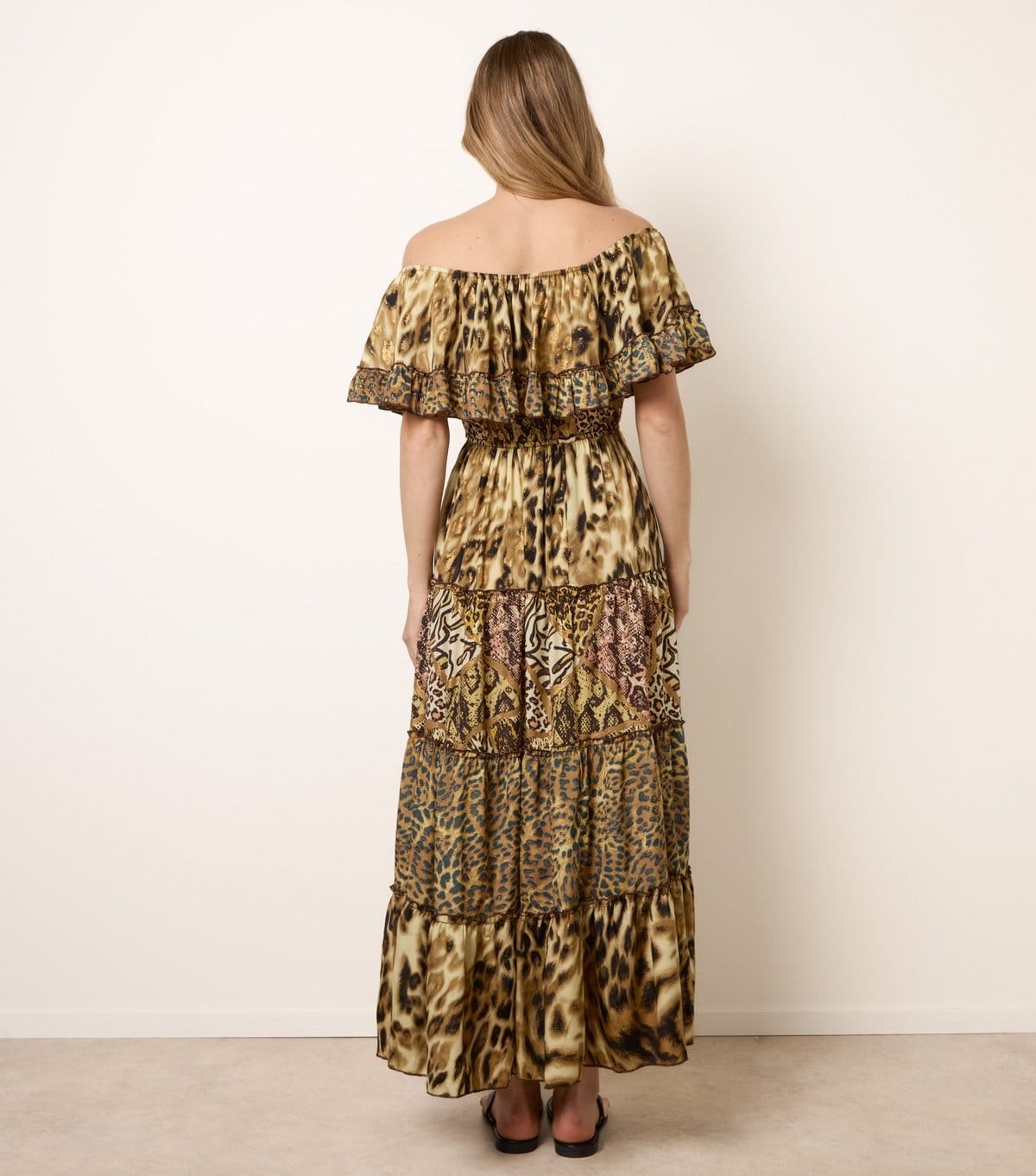 Blue Vanilla Women's Brown Off The Shoulder Maxi Dress Blue Vanilla New Look - 4