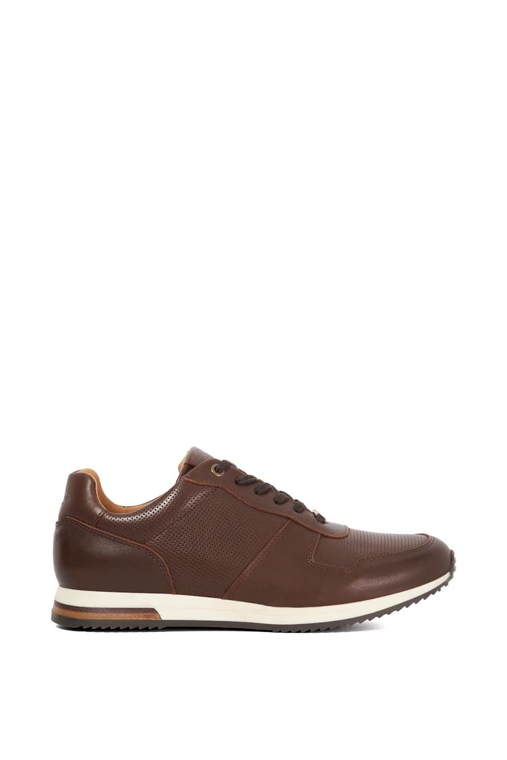 Dune London Dune London Men's 'Trilogy' Leather Trainers in Brown
