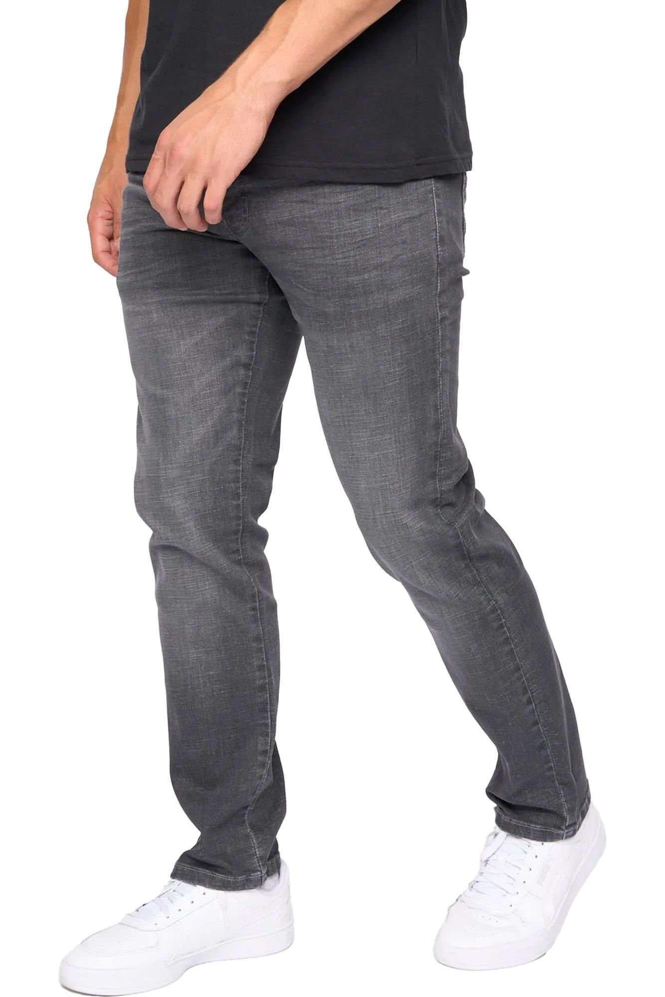 Bewley&Ritch Bewley&Ritch Men's Newbury Straight Washed Jeans in Grey - 2