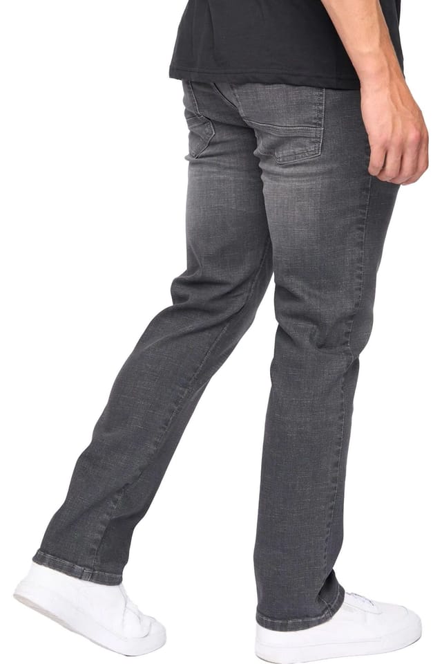 Bewley&Ritch Bewley&Ritch Men's Newbury Straight Washed Jeans in Grey - 2