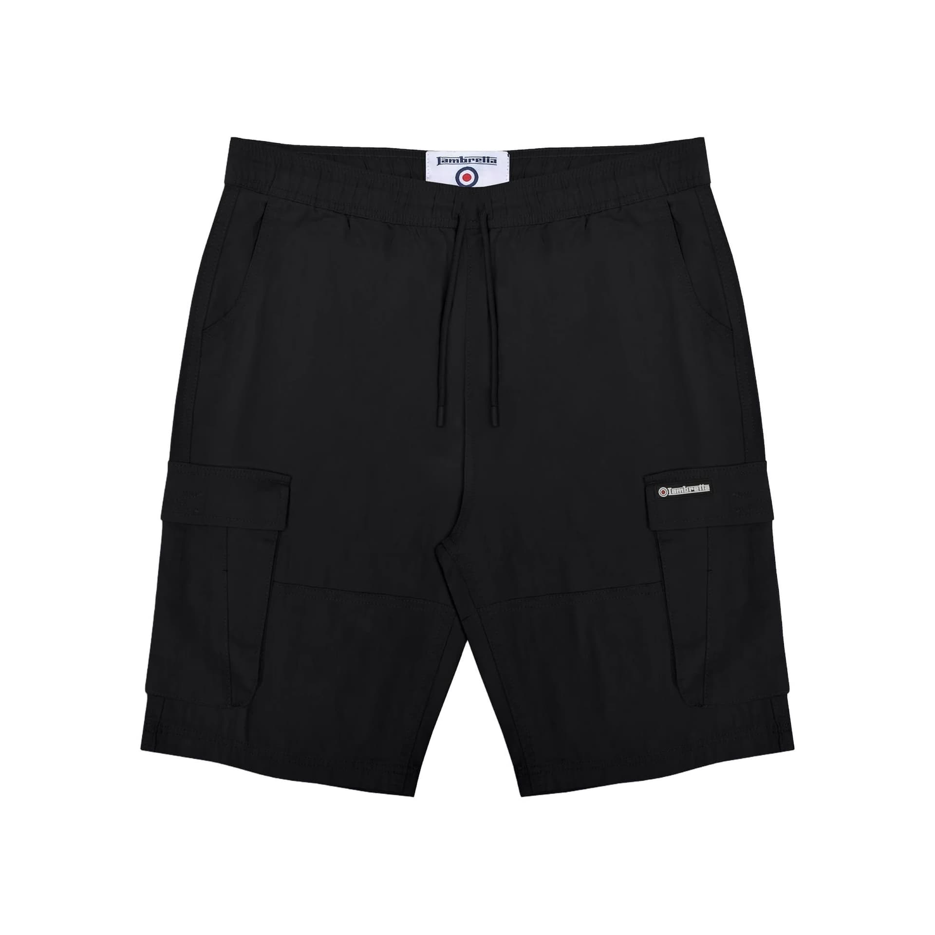 Lambretta Lambretta Men's Utility SS25 Cargo Shorts in Black