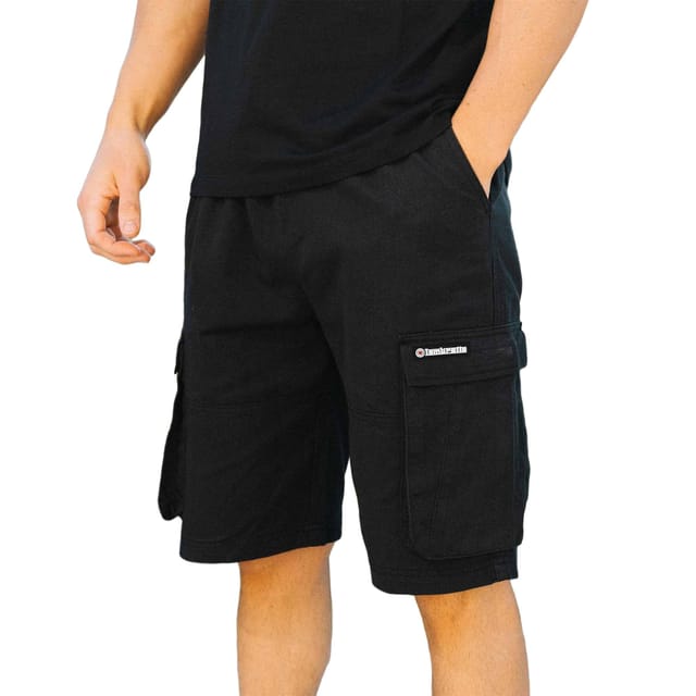 Lambretta Lambretta Men's Utility SS25 Cargo Shorts in Black - 3
