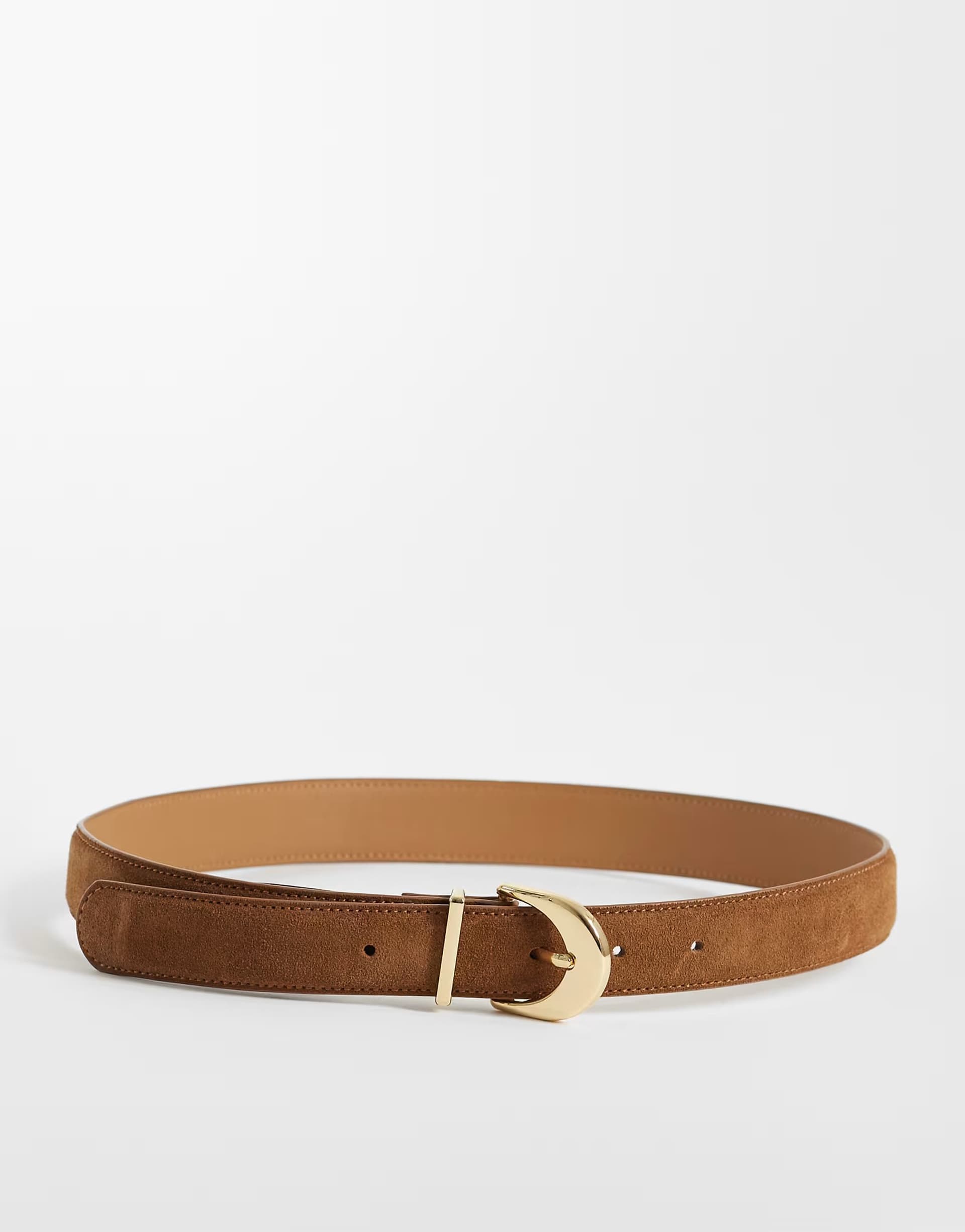ASOS ASOS Brown Suede Leather Belt