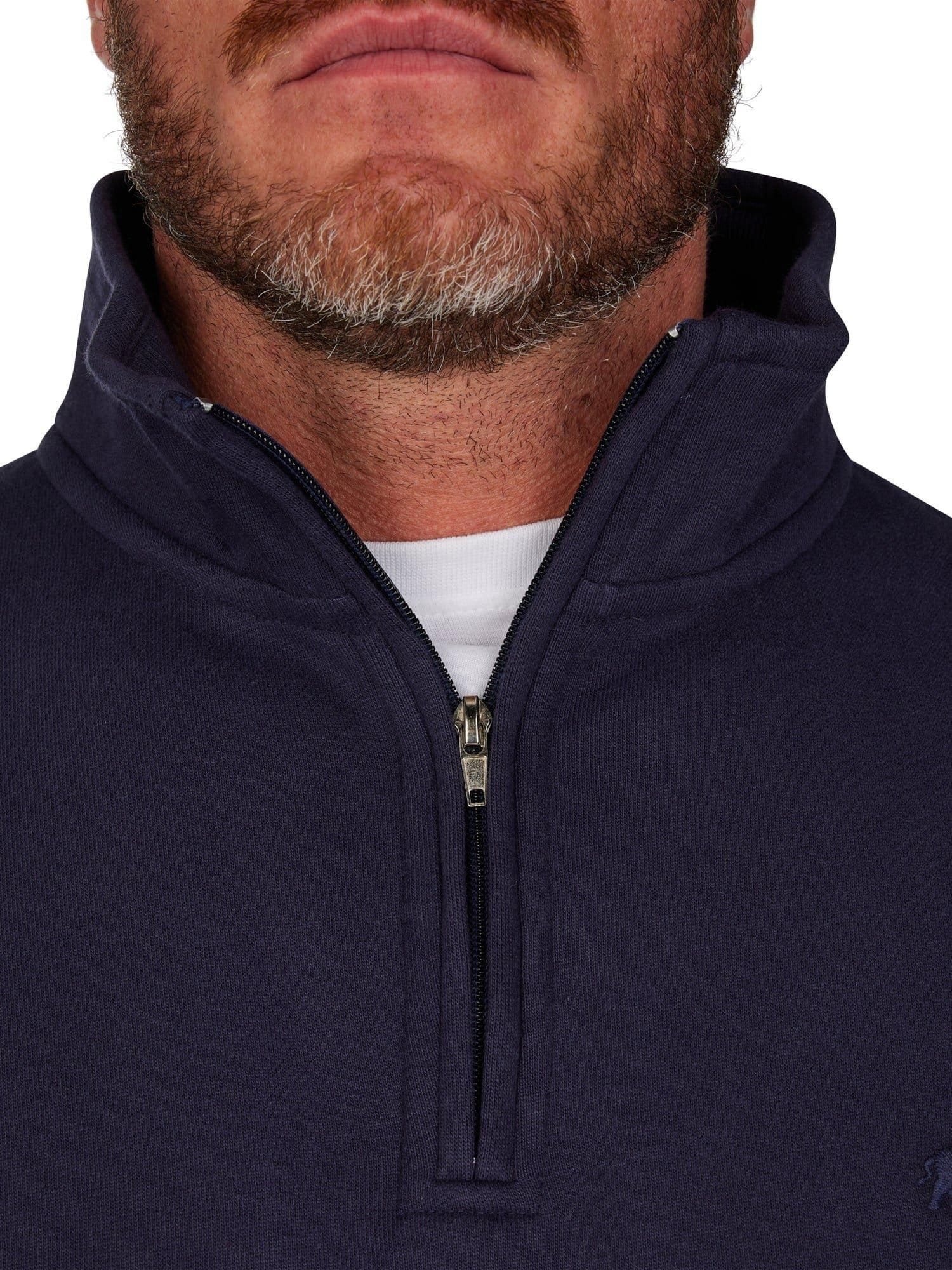 raging bull Raging Bull Men's Classic Quarter Zip in Navy - 4