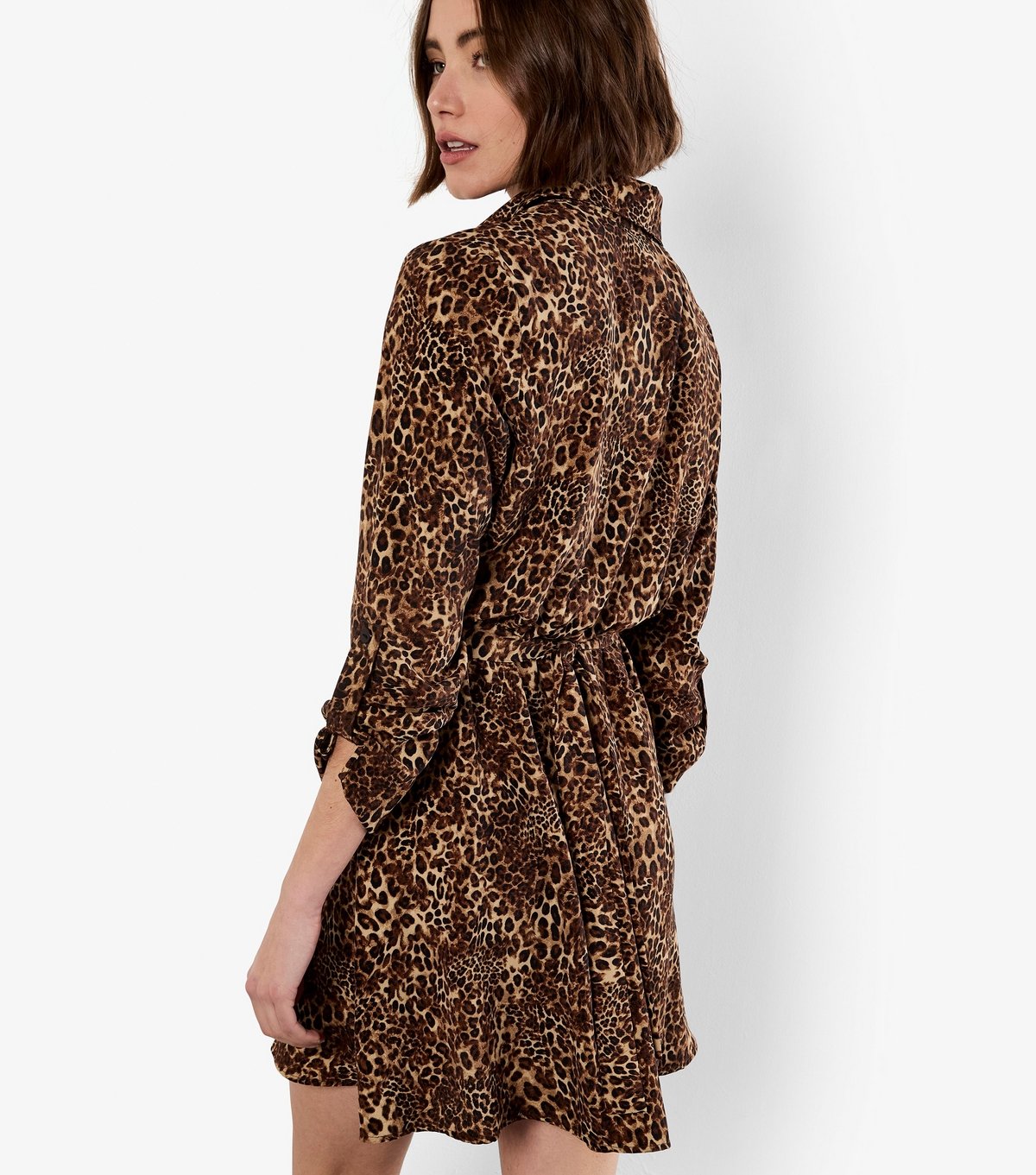 Apricot Women's Brown Leopard Print Belted Dress Apricot New Look - 2