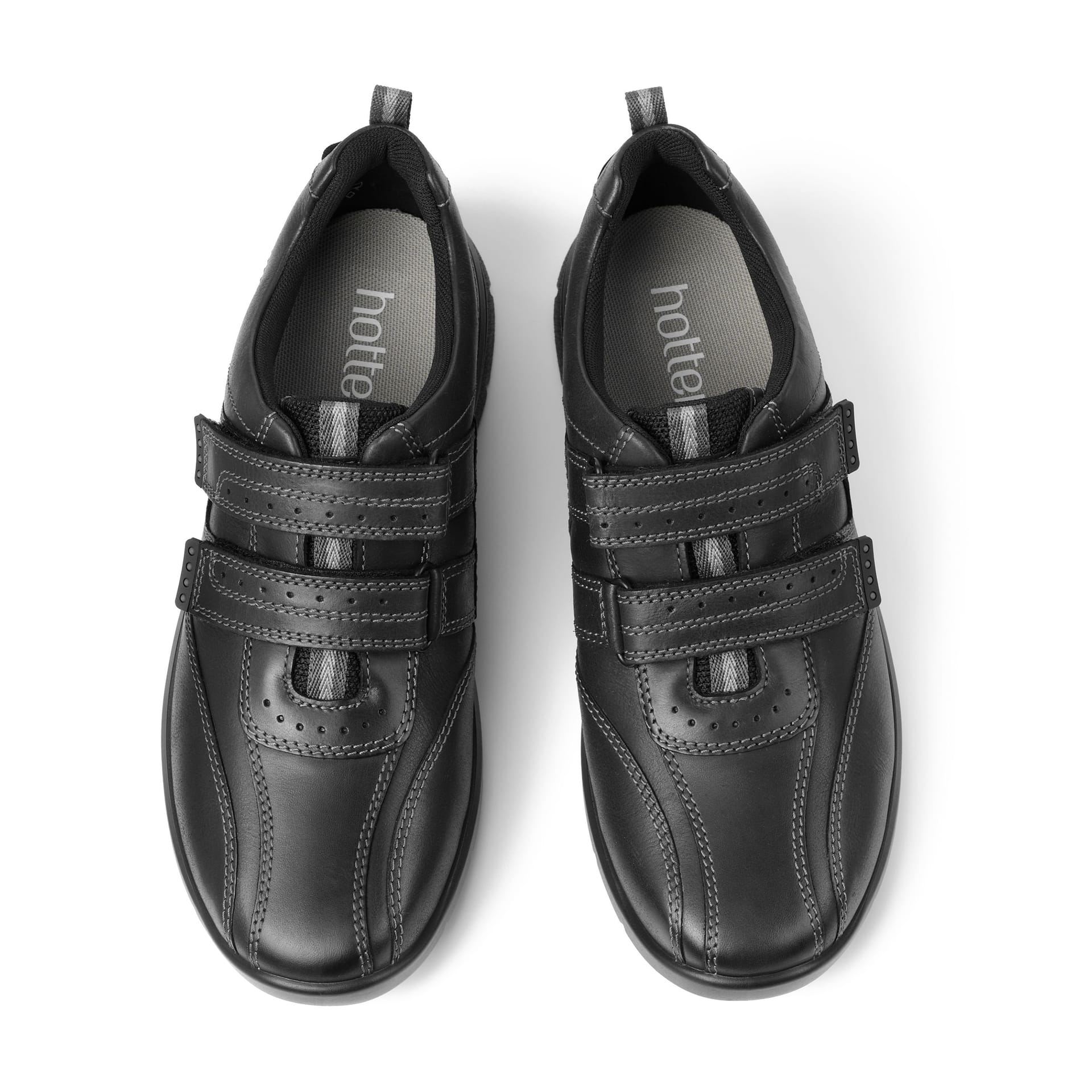 Hotter Hotter Men's Wide Fit 'Energise' Casual Shoe in Black - 4