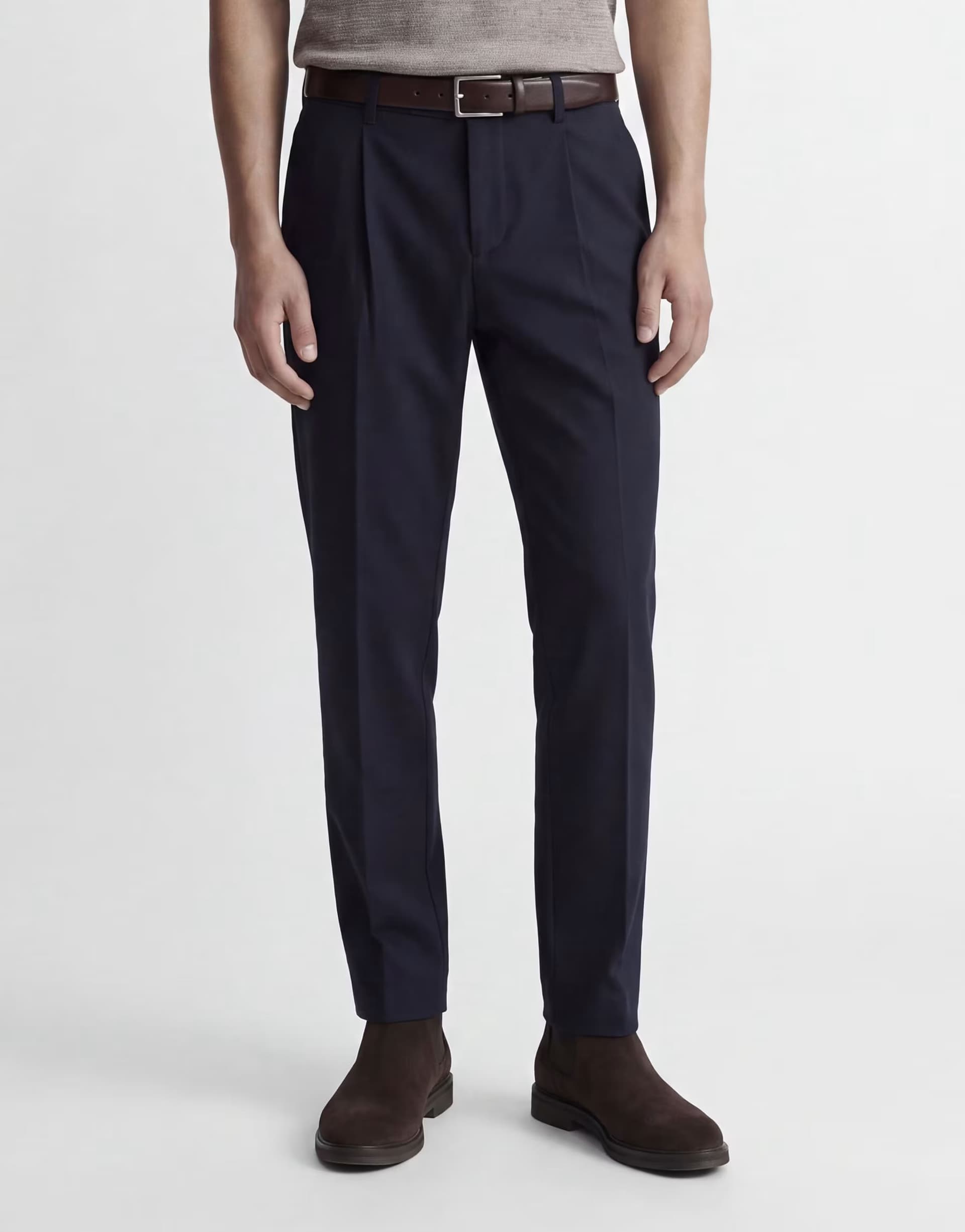 ASOS Jack & Jones Classic trousers in dark navy