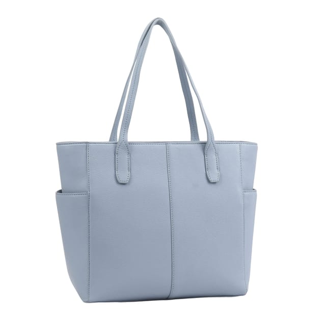 Paul Costelloe Paul Costelloe Women's Lucinda Leather Shoulder Bag in Pale Blue - 2